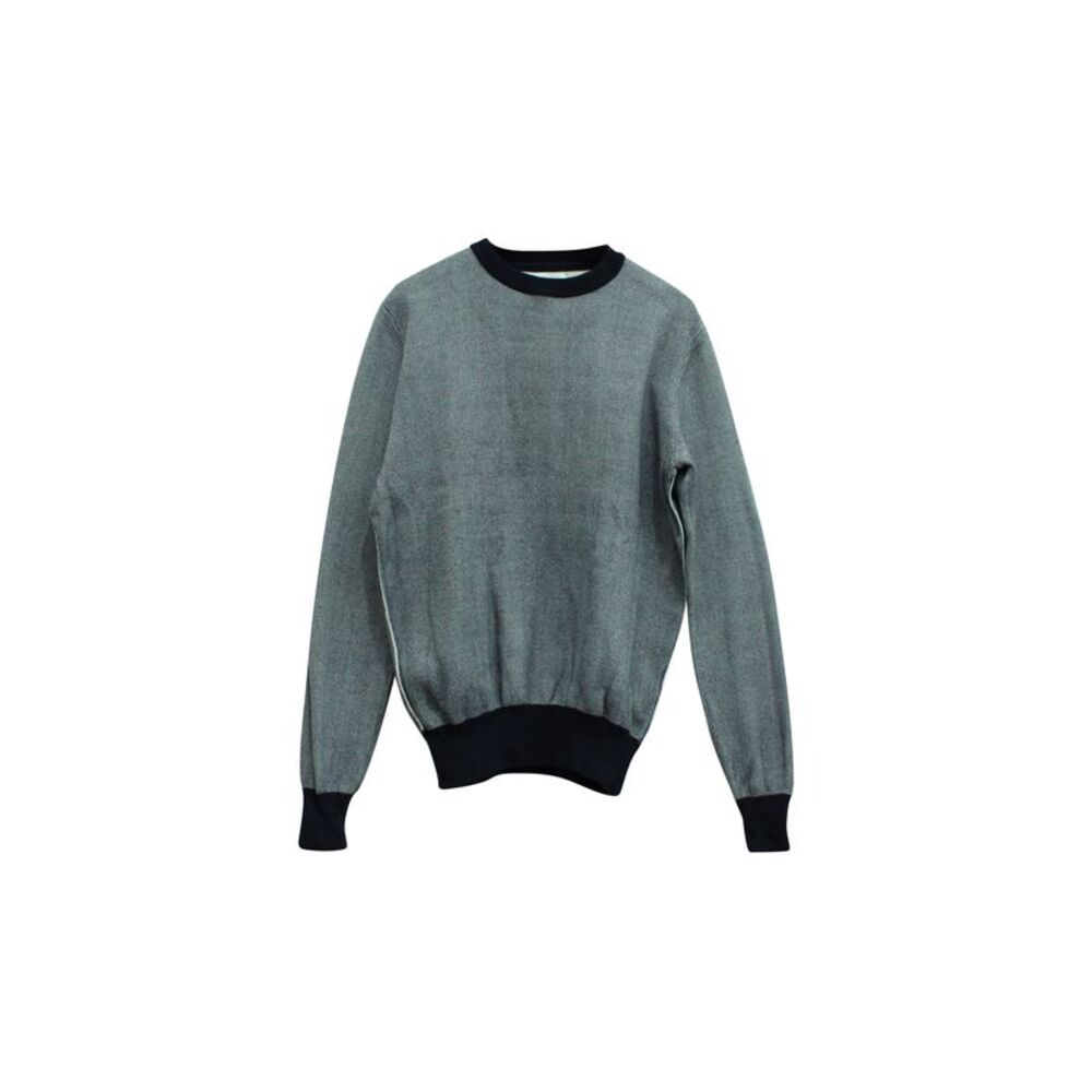 Mr. P Birdseye Sweater in Grey Cotton